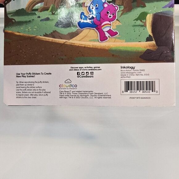 Reusable Puffy Stickers Lot Care Bears And Marvel Stick N' Play Fold And Go - Picture 10 of 11